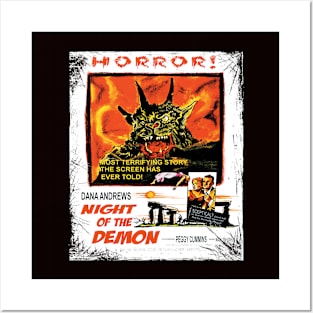 NIGHT OF THE DEMON MOVIE POSTER Posters and Art